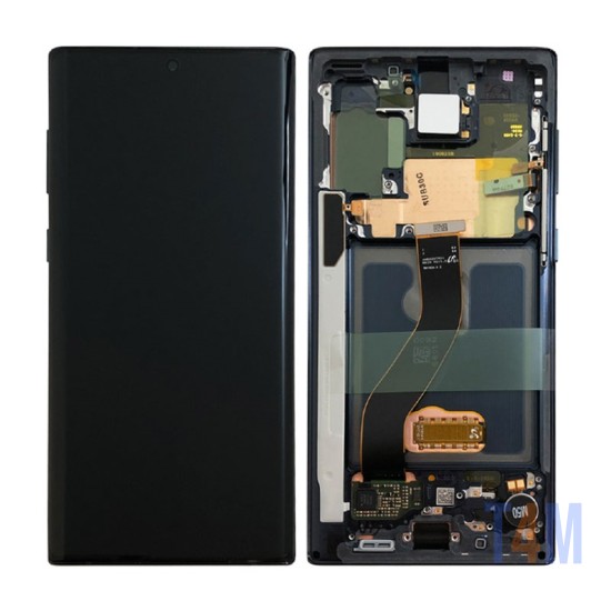 TOUCH+DISPLAY+FRAME SAMSUNG GALAXY NOTE 10/N970F PRETO (SERVICE PACK GH82-20817A/20818A)